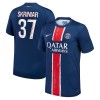 Officiële Voetbalshirt Paris Saint-Germain Skriniar 37 Thuis 2024-25 - Heren